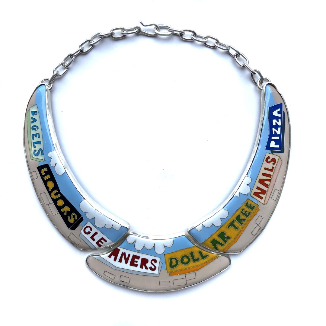 cloisonné enamel  sterling silver