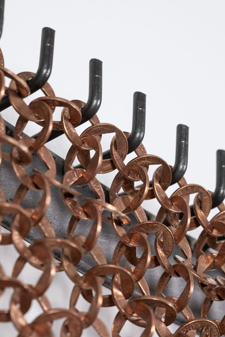 Soldered and fabricated copper US pennies