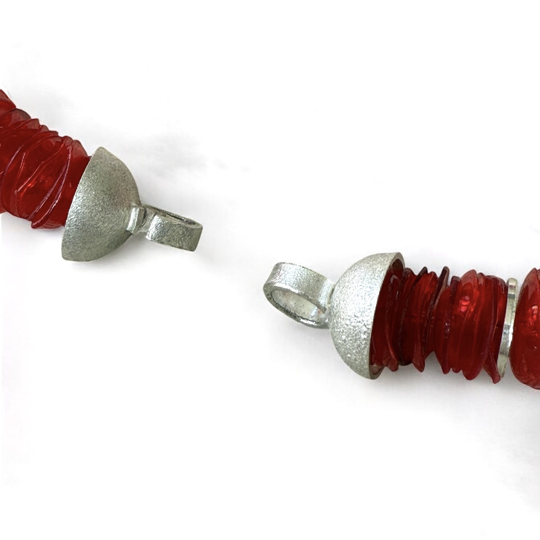 detail image of necklace clasps