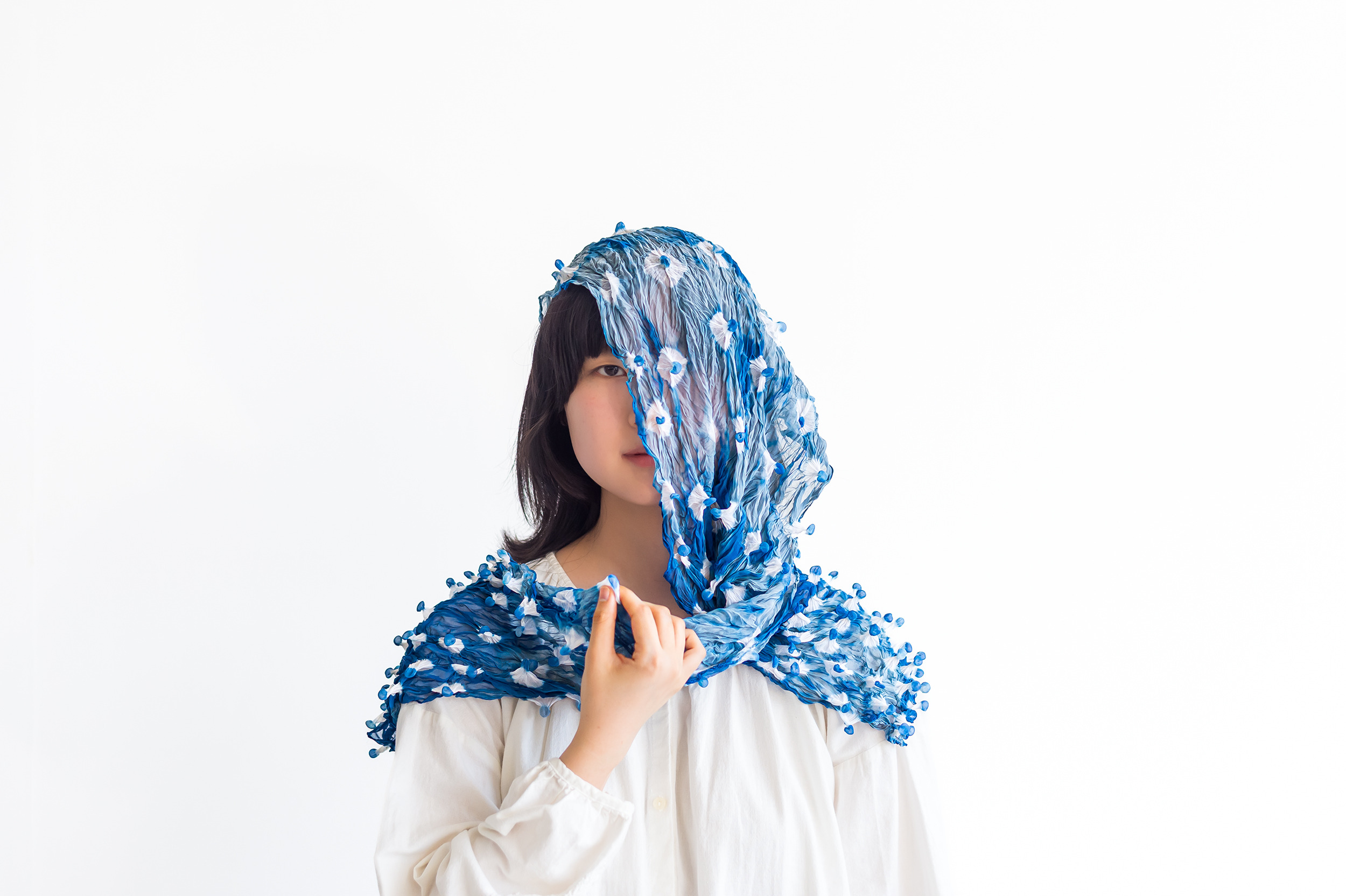 woman wearing scarf