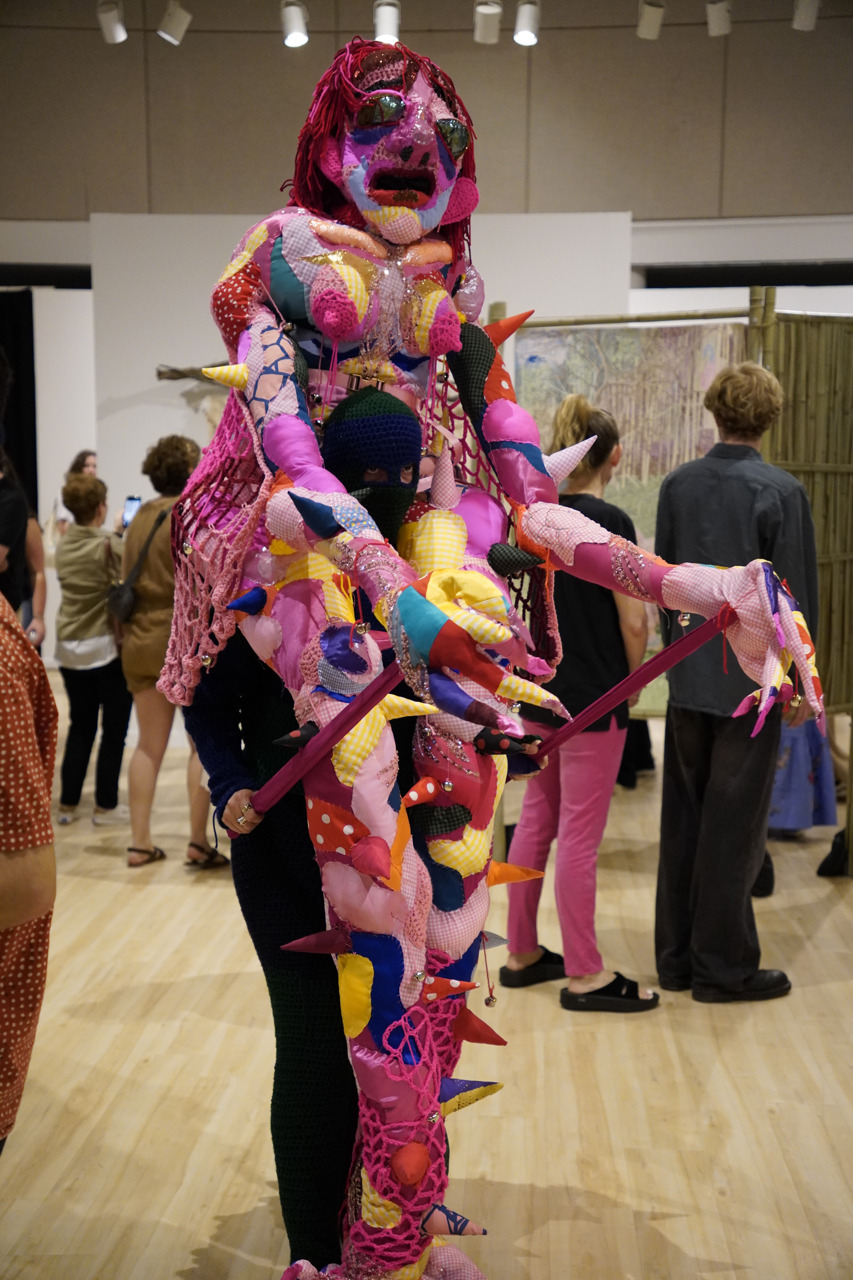 full body patchwork suit