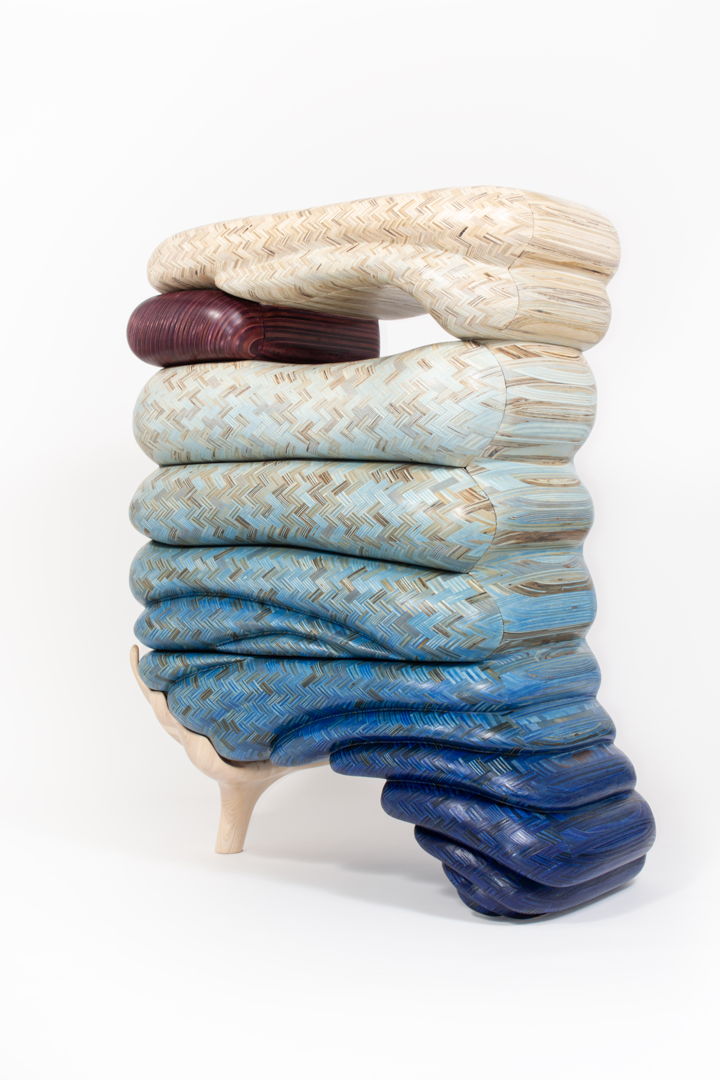 The Nerikomi dresser is our most ambitious piece to date. It is a five drawer dresser made from over 400 pounds of scrap plywood. This piece will debut at Objects:USA 2024  an American design triennial hosted by R&amp;Company in NYC.