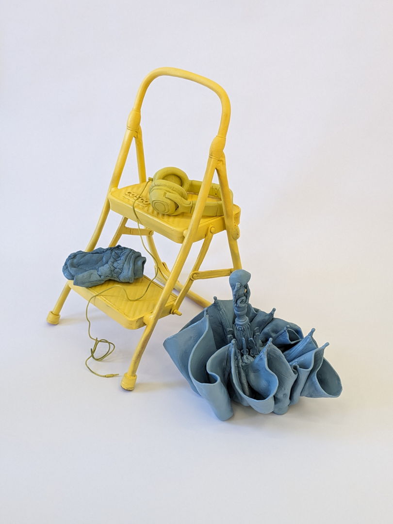 A tableau of hand built ceramic objects