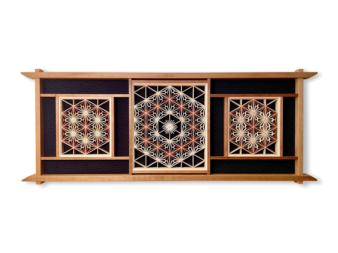 Alaskan yellow cedar and osage on cloth