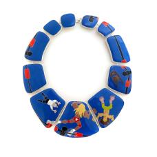 Cloisonné enamel  sterling silver