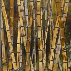 Stained Glass. This window actually looks better lit from the front than behind!