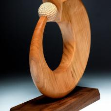 This is the trophy produced for the Dominion Charity Classic pga golf tournament that was rededicated as the Tom Farrel Memorial Pro/Am tournament.