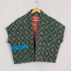 Woven into every Anoushka Jacket is the legacy of the Kantha—a traditional Bengali quilt hand-stitched from worn saris and fabrics  revived into new life. Each piece is singular  carrying the marks of time  touch  and craft. With a reversible design and a silhouette shaped by Asian street style  the jacket embodies OTTO FINN’s vision: heritage reimagined for the present.