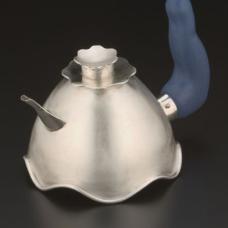 Sterling silver  wood  milk paint. Spun  fabricated. 2006 Niche award finalist  hollowware