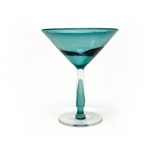 Low tide Martini Glass is the newest expansion to the Low Tide glassware family. Featuring a thick optic stem that matches the optic double gather of the standard low tide glasses. 8oz  pictured in Lagoon Green 