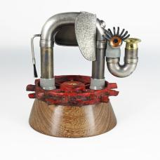 Removable Brooch/Necklace (2.25 x 3.75&amp;quot;). Ear moves  tail swings. Necklace: 18.75&amp;quot; stainless steel  sterling silver.