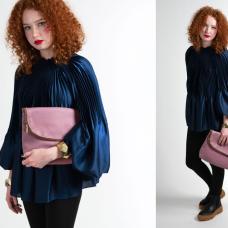 Emma is crafted from premium Italian leather  this convertible crossbody bag doubles as a clutch  with hidden strap tucked inside. It features three zippered compartments and unfolds to fit a 15” laptop or any tablet—blending style and function in one sleek design.