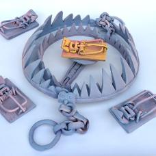 A landscape of ceramic traps