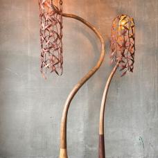 Steam bent Sassafras  Palownia  Cherry  and Walnut