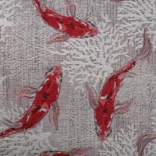 woven image of koi