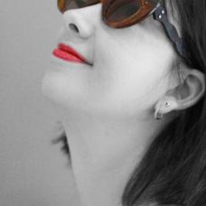 model wearing sunglasses