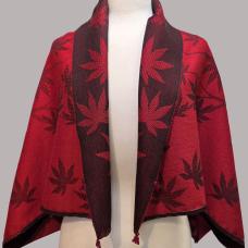 double sided wrap with leaves