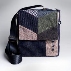 patchwork purse of suit material