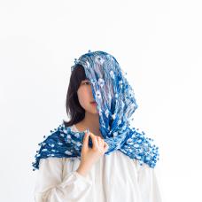 woman wearing scarf
