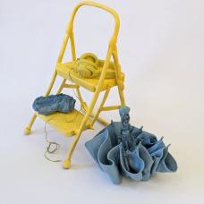 A tableau of hand built ceramic objects