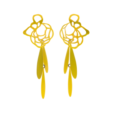 hand cut and formed brass  18k gold  powder coat  steel  sterling silver